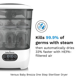 جهاز تعقيم وتجفيف زجاجات الأطفال المتقدم Advanced Baby Bottle Steriliser & Dryer
