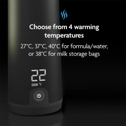 جهاز تسخين زجاجات محمول Baby Brezza SuperFast - أسود Baby Brezza SuperFast Portable Bottle Warmer - Black