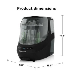 غسالة زجاجات وتعقيم وتجفيف بيبي بريزا برو Baby Brezza Bottle Washer Pro
