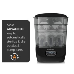 جهاز تعقيم وتجفيف بيبي بريزا المتقدم - أسود Baby Brezza Steriliser Dryer Advanced - All Black