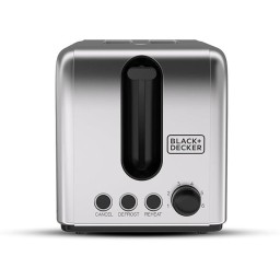 بلاك +ديكر SSET225-B5 محمصة خبز بشريحتين، قدرة 1050 واط – سلسلة الستانلس ستيل Black & Decker SSET225-B5 2 Slice Toaster, 1050W – Stainless Steel Series