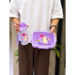 طقم اطفال مدرسي ( حقيبة + حافظة طعام + مطارة ماء ) Kids' School Set – Backpack + Lunch Bag + Water Bottle