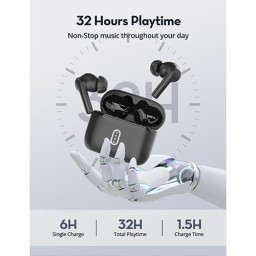 سماعات RAVPower RP-BH1020 BoomBeats لاسلكية بلوتوث مع تشغيل حتى 32 ساعة RAVPower RP-BH1020 BoomBeats True Wireless Bluetooth Earbuds Up to 32 Hours