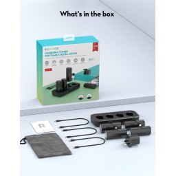 باقة RAVPower RP-PB1223 للشحن العائلي 4 باور بانك 5000mAh مع قاعدة شحن RAVPower RP-PB1223 Family Charging Combo 4 x 5000mAh Power Banks with Charging Station