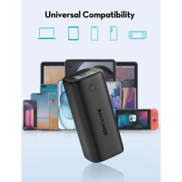 باور بانك RAVPower RP-PB208 Ultra PD Pioneer سعة 20000mAh بقدرة 100W مع شاشة رقمية ذكية RAVPower RP-PB208 Ultra PD Pioneer 20000mAh 100W Power Bank with Smart Digital Display