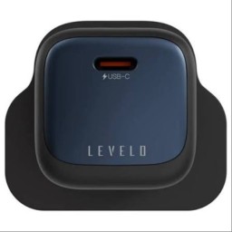 شاحن هاتف 20 واط Levelo Vero GaN Single Port Adapter 20W with Type-C to Type-C/Lightning Cable