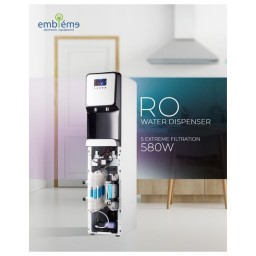 موزع مياه امبليوم - نظام تنقية RO - بارد وحار -  أسود Ampleum Water Dispenser – RO Water Purification System – Hot & Cold – EM-WDNM30 – Black