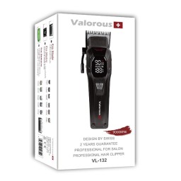 ماكنة حلاقه شحن , شاشة LCD ولروس موديل VL-132 Rechargeable hair clipper, LCD screen, Valorous model VL-132