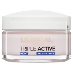 كريم الليل لوريال باريس تريبل أكتيف لترميم وتغذية البشرة Loreal  Paris Triple Active Night Cream