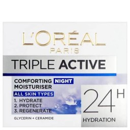كريم الليل لوريال باريس تريبل أكتيف لترميم وتغذية البشرة Loreal  Paris Triple Active Night Cream