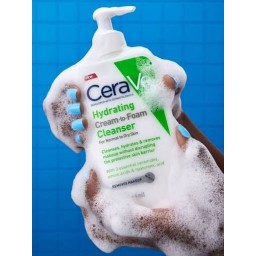 غسول سيرافي الكريمي الرغوي المرطب للبشرة العادية إلى الجافة CeraVe Hydrating Cream-to-Foam Cleanser
