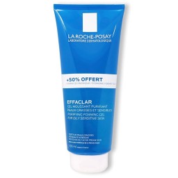(300 مل)La roche جل إيفاكلار الرغوي المنقي للبشرة الدهنية والحساسة  - La Roche-Posay Effaclar Purifying Foaming Gel 300 ml