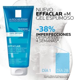 (300 مل)La roche جل إيفاكلار الرغوي المنقي للبشرة الدهنية والحساسة  - La Roche-Posay Effaclar Purifying Foaming Gel 300 ml
