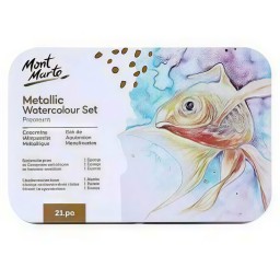الوان مائية ميتاليك 21 لون Water colour metallic 21pc