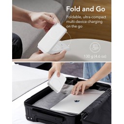 محطة شحن ESR 3 في 1، حامل شاحن MagSafe قابل للطي لهاتف iPhone 25w ESR 3 in 1 Charging Station, Foldable MagSafe Charger Stand for iPhone 25w