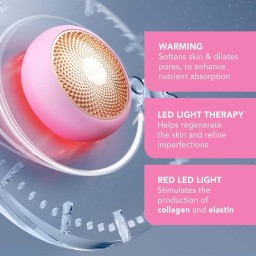 قناع FOREO UFO الذكي بتقنية LED والحرارة - لون وردي لؤلؤي FOREO UFO LED Thermo Activated Smart Mask - Pearl pink