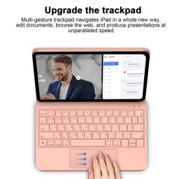 لوحة مفاتيح سحرية من GOOJODOQ لجهاز iPad Pro 11 بوصة 4th/3rd/2nd/1st Gen iPad Air 11 M2 M3 Air 4 Air 5أبيض GOOJODOQ Magic Keyboard with Floating Stand for iPad Pro 11-inch (1st–4th Gen) and iPad Air 11 (M2, M3, Air 4, Air 5)