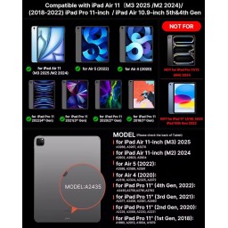 لوحة مفاتيح سحرية من GOOJODOQ لجهاز iPad Pro 11 بوصة 4th/3rd/2nd/1st Gen iPad Air 11 M2 M3 Air 4 Air 5أبيض GOOJODOQ Magic Keyboard with Floating Stand for iPad Pro 11-inch (1st–4th Gen) and iPad Air 11 (M2, M3, Air 4, Air 5)