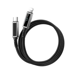 كيبل شحن تايب سي ايفون WiWU 27W  Warriors USB-C to Lightning Link Series Nylon Braided Cable