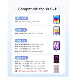 لوحة مفاتيح Inateck فائقة الخفة لجهاز iPad 11 pro Air A16 Inateck Ultralight Keyboard for iPad (A16) 11th/10th Gen 2022 (11/10.9 inch), Air 11" M4 2026/M3/M2, Air5/4th, Pro 11 4/3/2/1