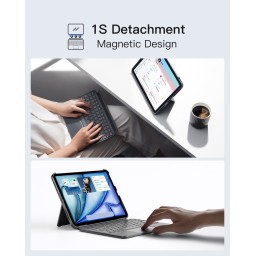 لوحة مفاتيح Inateck فائقة الخفة لجهاز iPad 11 pro Air A16 Inateck Ultralight Keyboard for iPad (A16) 11th/10th Gen 2022 (11/10.9 inch), Air 11" M4 2026/M3/M2, Air5/4th, Pro 11 4/3/2/1