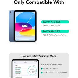 حافظة ESR مع لوحة مفاتيح لجهاز iPad (الجيل الحادي عشر والعاشر) - Magic Keyboard لجهاز iPad مقاس 10.9 بوصة ESR iPad 11th(A16, 2025)/10th Gen Case with Keyboard, Magic Keyboard for iPad 10.9", Case with Floating Cantilever Stand,