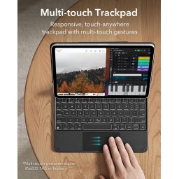 حافظة ESR مع لوحة مفاتيح لجهاز iPad (الجيل الحادي عشر والعاشر) - Magic Keyboard لجهاز iPad مقاس 10.9 بوصة ESR iPad 11th(A16, 2025)/10th Gen Case with Keyboard, Magic Keyboard for iPad 10.9", Case with Floating Cantilever Stand,