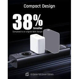شاحن VOLTME بمنفذ USB-C وقوة 100 واط، مزود بـ 3 منافذ بتقنية GaN ويدعم الشحن السريع PD 3.0 VOLTME USB C Charger 100W, 3 GaN Ports, PD 3.0 Fast Charger