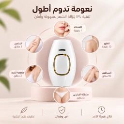 اشتري جهازين ليزر منزلي ثلجي بارد  لازالة الشعر من ليزر رفاهية واحصلي على جهاز ثالث مجاناً Buy 2 Ice-Cool At-Home Hair Removal Laser by Rafahia Laser. Get 1 Free