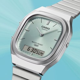 ساعة يد كاسيو AQ-240E-2A تناظرية- لكلا الجنسين CASIO AQ-240E-2A Analog-Digital Watch Unisex