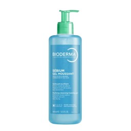 غسول الوجه بيودرما سيبيوم الرغوي للبشرة الدهنية والمعرضة لحب الشباب Bioderma Sebium Foaming Gel Facial Cleanser for Oily Acne-Prone Skin