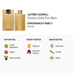 عطر مينز ديزاير جولد للرجال، اودي تواليت Men's Desire Gold For Men EDT