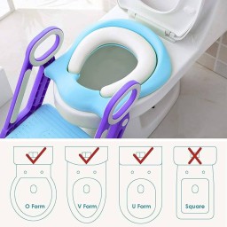 مقعد طفل غربي مع كوشة Kids Western Toilet Seat with Cover