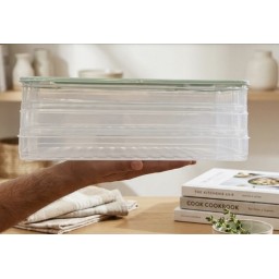 منظم وحافظ الطعام المتعدد الطبقات Pastry and Kibbeh Freezer Box