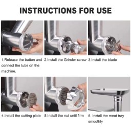 مثرامة لحم سونيفر Sonifer SF-5020 – 1200 واط – 3 أقراص فرم Sonifer SF-5020 Meat Grinder – 1200 Watts – 3 Grinding Discs