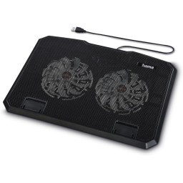 قاعدة تبريد المحمول هاما "وايف" بفتحات تهوية ومروحة مدمجة Hama "Wave" Notebook / Laptop Cooler