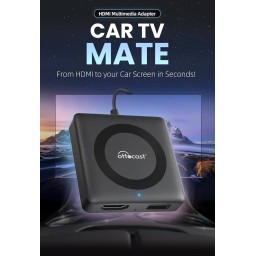جهاز OTTOCAST Autocast Car TV Mate Pro TV Mate مزود بمخرج HDMI للتوصيل بأجهزة التلفزيون اللاسلكية. OTTOCAST Autocast Car TV Mate Pro TV Mate HDMI Output Connects to TV Sticks, Screen Casters, DVDs, etc., Wireless, CarPlay