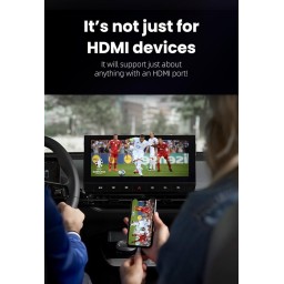 جهاز OTTOCAST Autocast Car TV Mate Pro TV Mate مزود بمخرج HDMI للتوصيل بأجهزة التلفزيون اللاسلكية. OTTOCAST Autocast Car TV Mate Pro TV Mate HDMI Output Connects to TV Sticks, Screen Casters, DVDs, etc., Wireless, CarPlay
