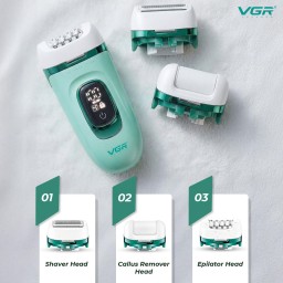 جهاز إزالة الشعر  3 في 1 من في جي آر VGR   3-in-1 Lady Epilator