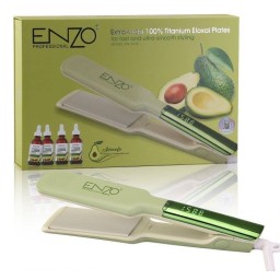 كاوية  الشعر من إنزو بتقنية الأفوكادو والتيتانيوم ENZO Professional Avocado Titanium Hair Straightener