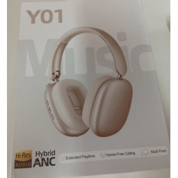 سماعات رأس لاسلكية Wentronic Y01 تغطي الأذن، مزودة بتقنية إلغاء الضوضاء وبلوتوث 5.3 وميكروفونات، وتدعم الصوت عالي الدقةHi-Res Wentronic Y01 Wireless Over Ear Headphones, Noise Canceling Bluetooth 5.3 Headphones with Microphones,Hi-Res Audio