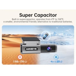 داشكام ميني اي فور كي امامية + خلفية MINIEYE C2L 4K Duall  2ch