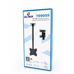 حامل تلفزيون جداري ثابت ZENO T6905S مقاس 14–45 بوصة ZENO T6905S 14"-45" Flat Panel TV Wall Mount