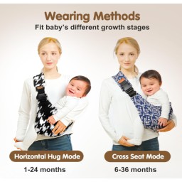 حمالة أطفال بطبعة جلد النمر Leopard Print Baby Carrier