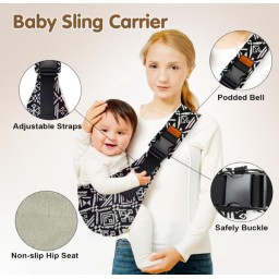 حمالة أطفال بطبعة جلد النمر Leopard Print Baby Carrier