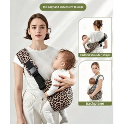حمالة أطفال بطبعة جلد النمر Leopard Print Baby Carrier