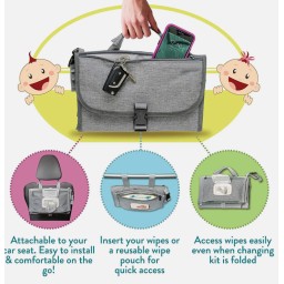 مفرش تغيير الحفاضات المحمولة حديثي الولادة Portable Diaper Changing Pad for Newborn Baby