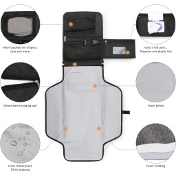 مفرش تغيير الحفاضات المحمولة حديثي الولادة Portable Diaper Changing Pad for Newborn Baby