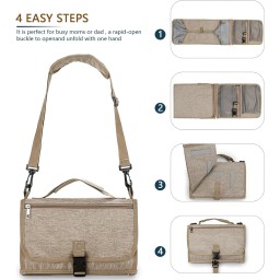 مفرش تغيير الحفاضات المحمولة حديثي الولادة Portable Diaper Changing Pad for Newborn Baby