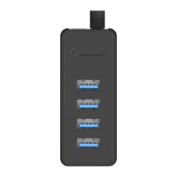 موزّع منافذ أوريكو 4 منافذ USB 3.0 مع منفذ تغذية إضافي Micro USB ORICO W5P-U3 4-Port USB 3.0 Hub with Micro USB Power Port